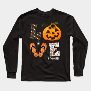 Love Nanalife Halloween Sunflower T Shirt Long Sleeve T-Shirt